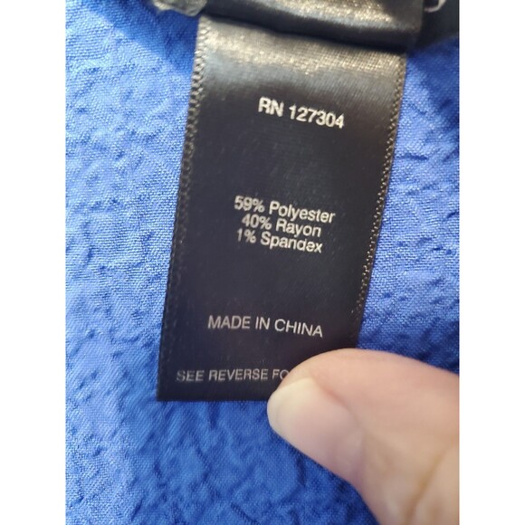 Ali Miles Crinkle Textured Scoop Neck Tunic w/Button Detail Size Large Lagenlook - Picture 4 of 5